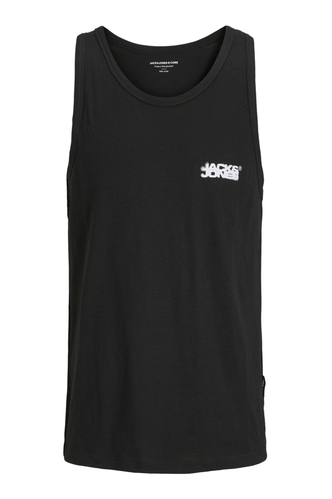 JCOSAGO SMALL LOGO SLUB TANK TOP 12276727 BLACK